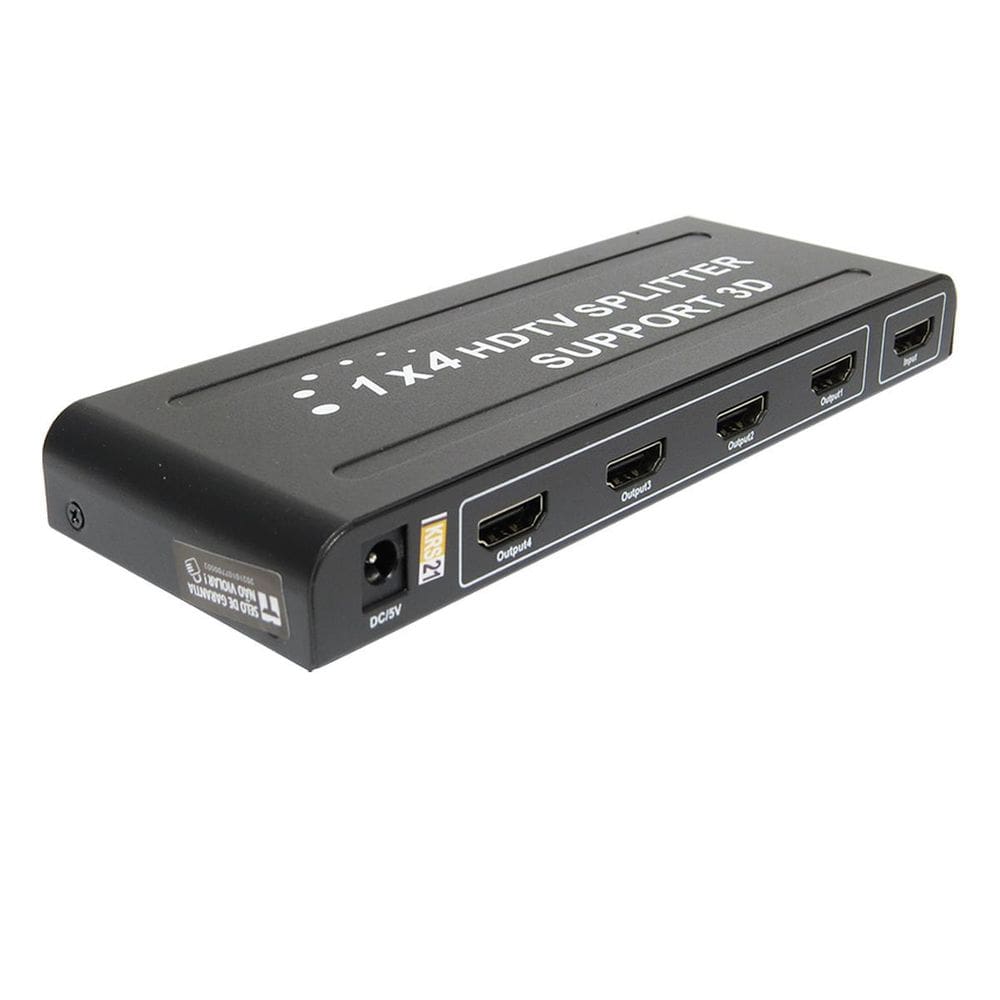 Splitter Hdmi Divisor 1 Entrada X 4 Saídas 1.4 3D 1080P