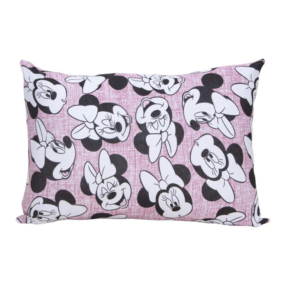Fronha Travesseiro Menina Minnie 100% Algodão Infantil Rosa