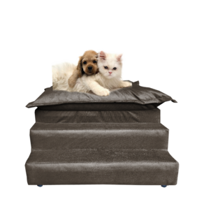 Escada Nick Sofá Cama Pets Cães Gatos Ossinho Marrom