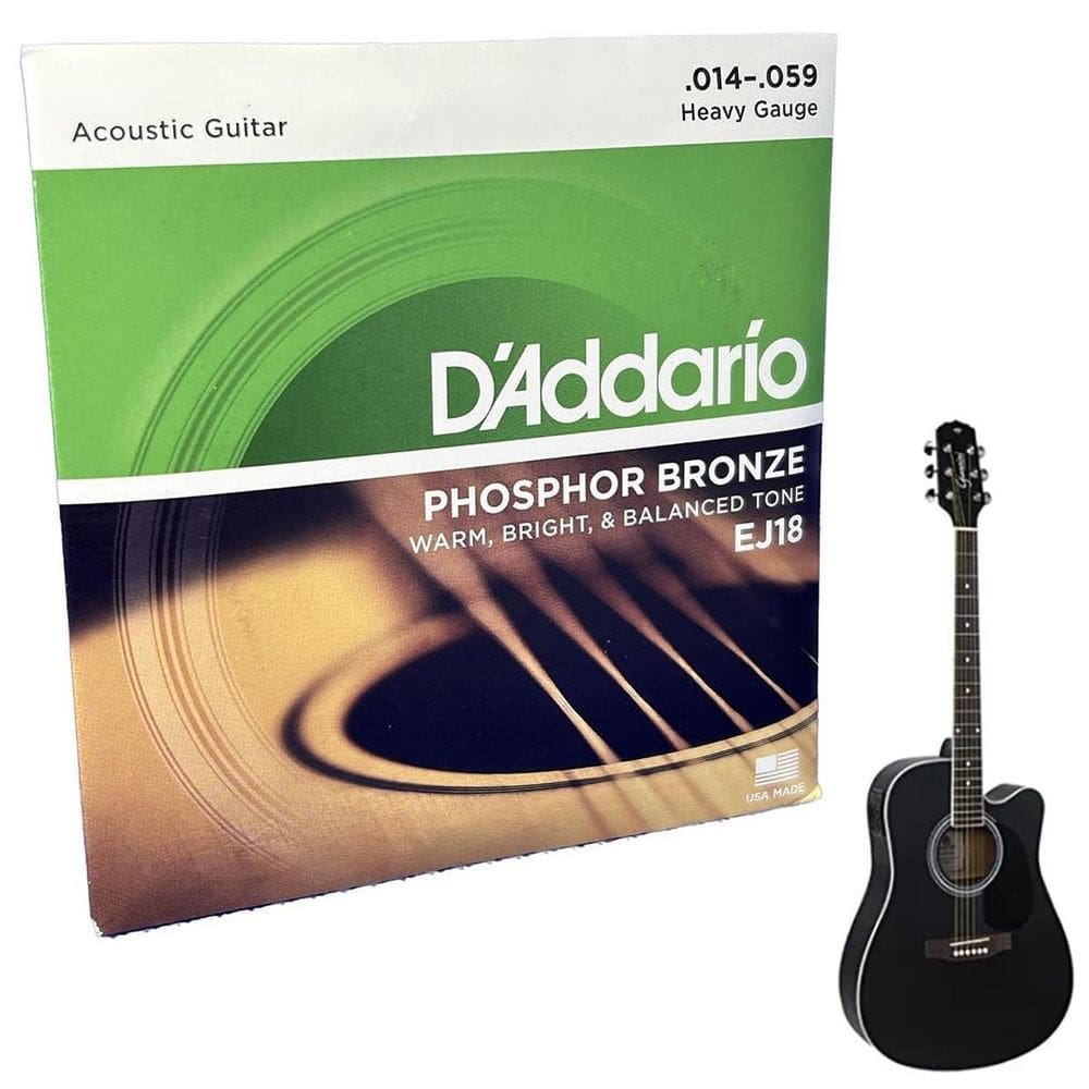 Jogo De Cordas D`Addario Phosphor 014 Bronze Violão Ej18