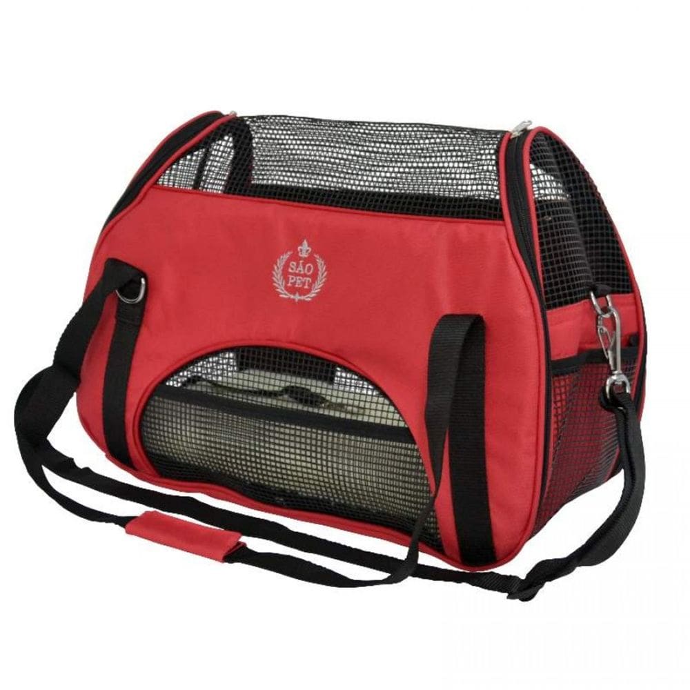 São Pet Bolsa Atenas Para Cães E Gatos Vermelha