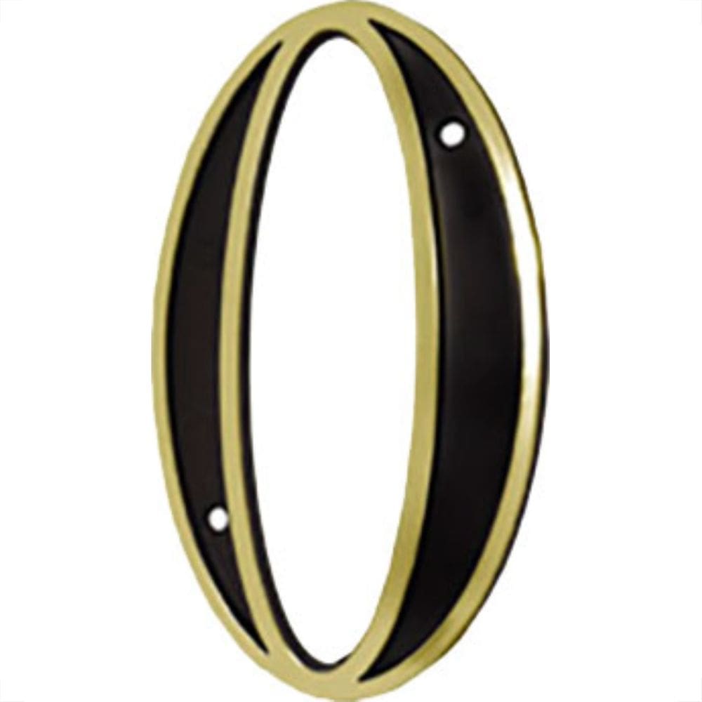 Emave Numero Colonial Preto/Dourado N.0 - Kit C/10 Pc