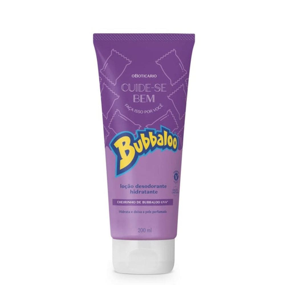 Hidratante Corporal Bubbaloo Cheirinho de Uva 200ml QHS - O Boticário