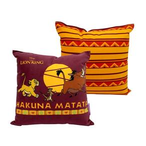 Almofada Rei Leão Hakuna Matata Aveludada 25x25Cm Oficial Disney
