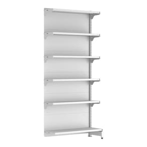 Gondola Fit 40 Continuaçao Parede 202X90x30cm Sem Porta Etiqueta Branco - Amapa