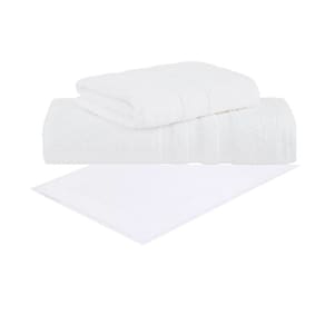 Kit Toalha Banho Rosto Piso 3 Pçs Vanilla Extra Soft