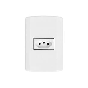 Tomada Pluzi Modular 2P+T 20A 250V Com Placa
