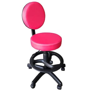 Cadeira Mocho Giratório Com Aro Pink Facto For-Ty