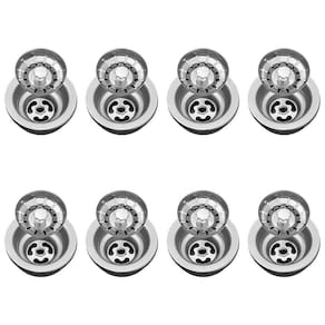 Válvula Para Pia Kit 8 Aço Inox 3.1/2 G01 Cromado - Mpozenato