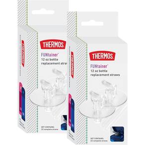 2 Kits Com 4 Un - Canudo + Bico De Silicone Para Garrafas F401/F410/F411 - Thermos