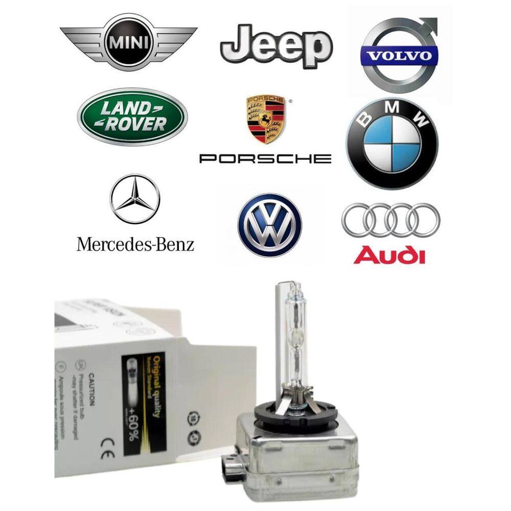 Lâmpada Xenon Santa Fé A1 A3 A4 A5 A6 A7 Q3 Q5 Cla180 6000K