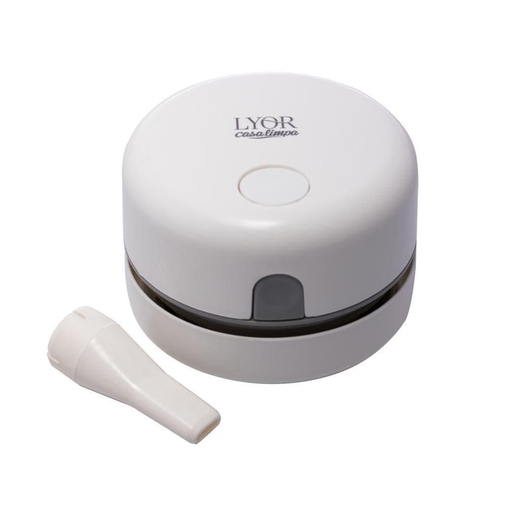 Mini Aspirador de Pó Automático de Plástico Branco