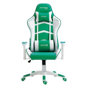 Cadeira Gamer MX5 Giratória Branco e Verde MYMAX
