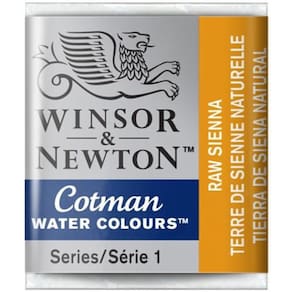 Aquarela Cotman W&N Raw Sienna Half Pan 552