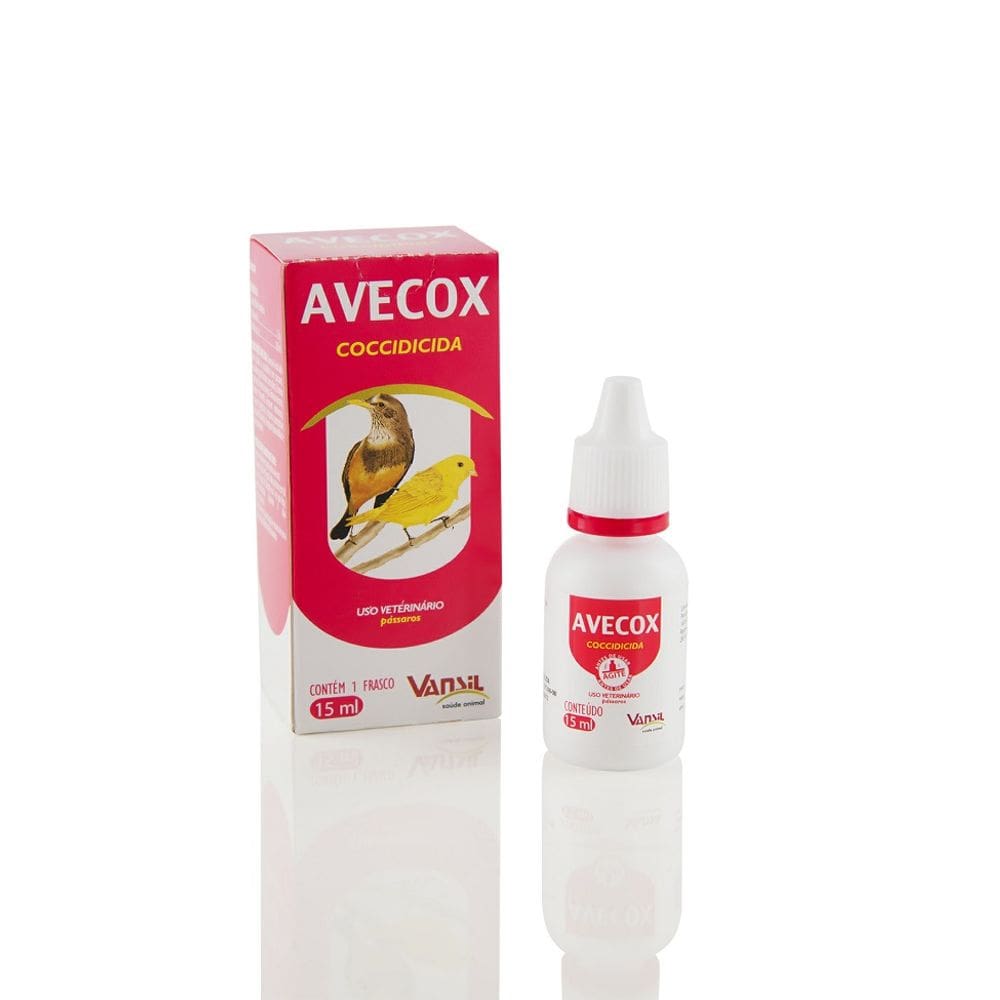 Coccidicida Avecox 15ml para Pássaros - Vansil