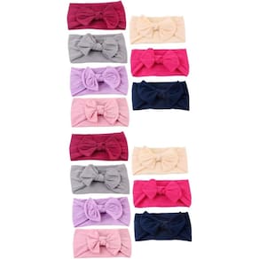 Faixa de Cabelo para bebê Recém Nascido 14 Unidades Turbante