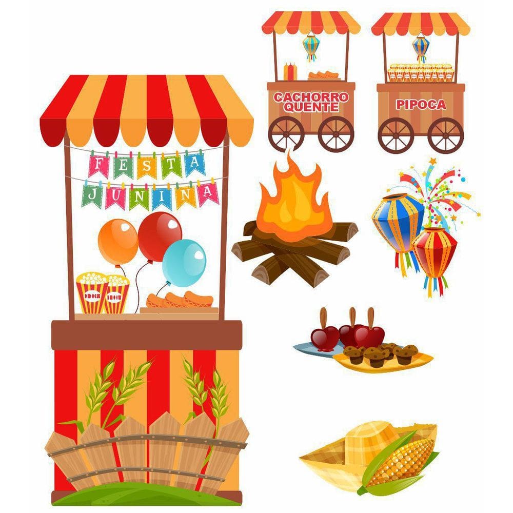 Kit Display Festa Junina 7 Displays