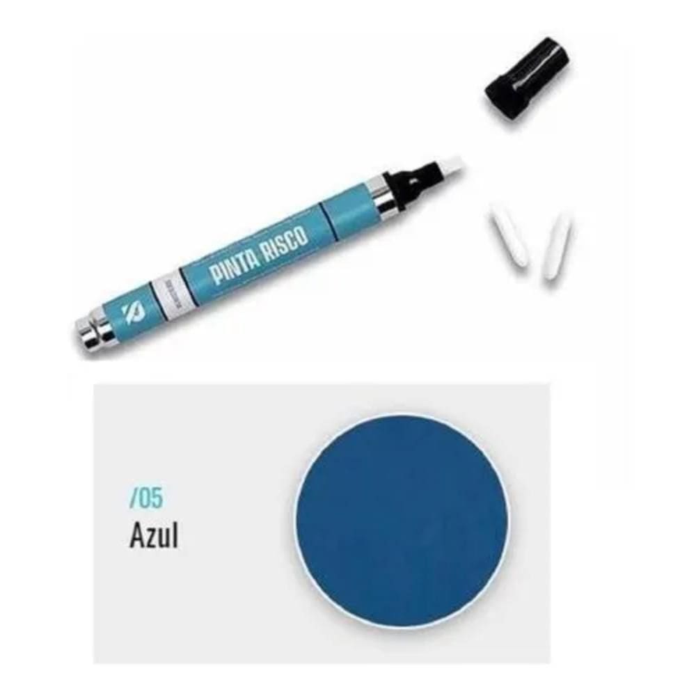 Caneta Para Retoque Em Mdf E Madeira - Azul Secreto