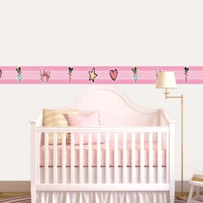 Faixa Decorativa Quarto Bebê Infantil Bailarina 2M