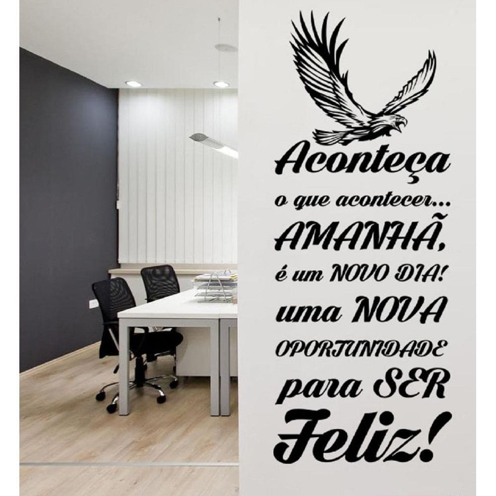 Adesivo Decorativo De Parede Frase Aconteça O Que Acontecer