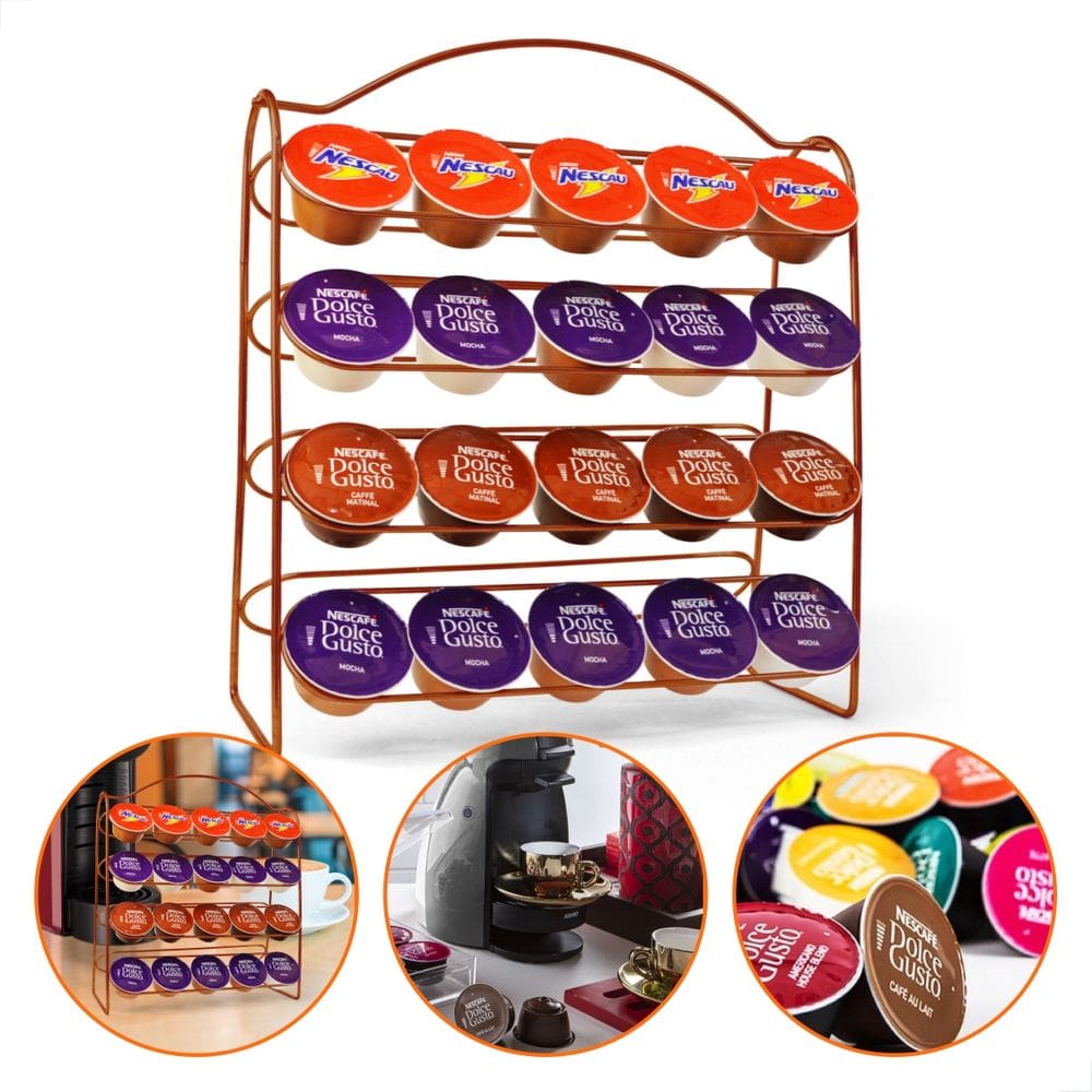 Suporte Porta 40 Cápsulas Dolce Gusto Cobre