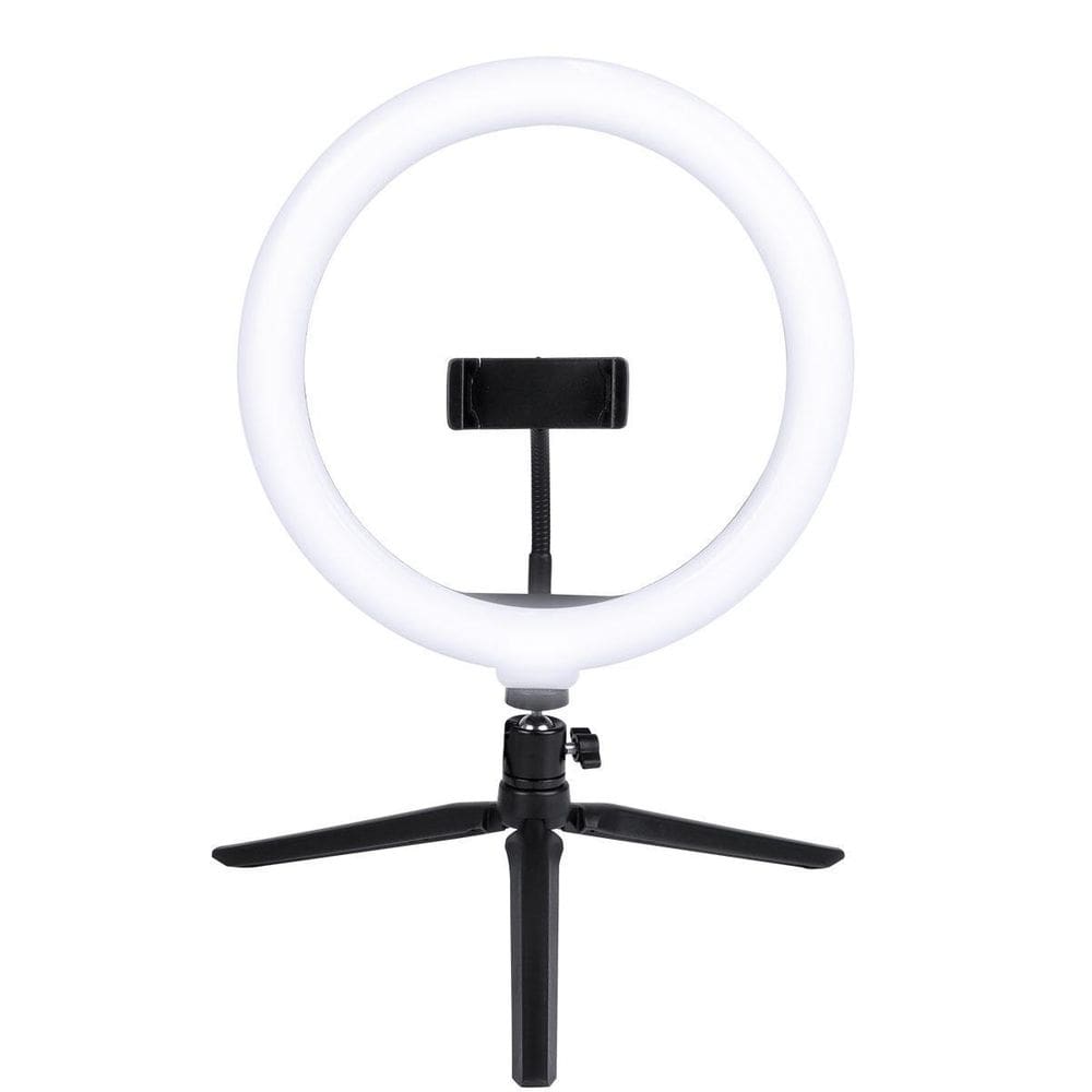 Ring Light De Mesa 26Cm Com Tripé De 20Cm E Suporte Para Celular Rlm26