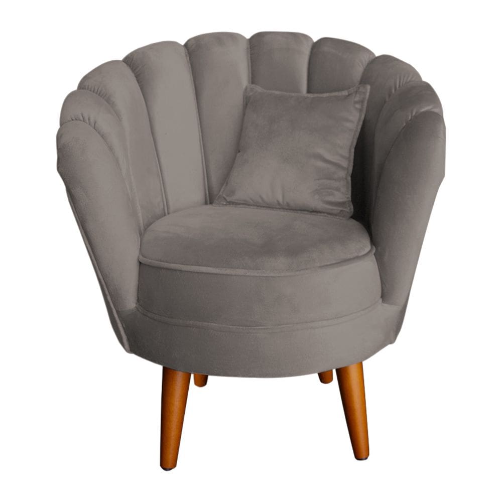 Poltrona Decorativa Petala Capuccino