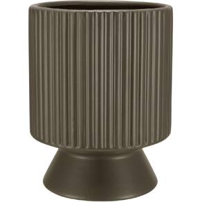CACHEPÔ VASO DECORATIVO HOME&CO CERÂMICA 18x14x14cm MARROM