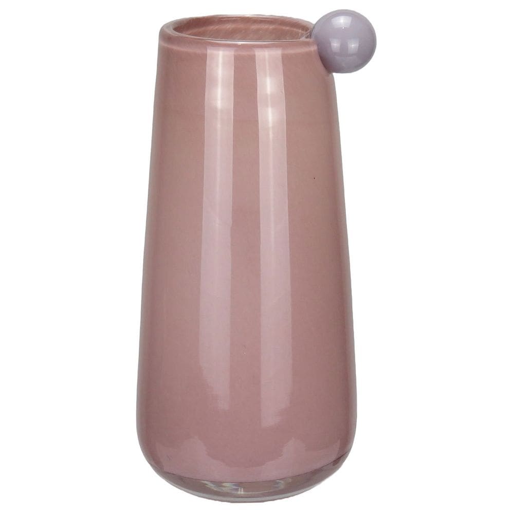 VASO DECORATIVO ENFEITE CASA HOME&CO VIDRO 30x15x15cm LILÁS