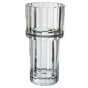 VASO DECORATIVO ENFEITE CASA REDONDO HOME&CO ECO CRYSTAL 29x13x13cm TRANSPARENTE