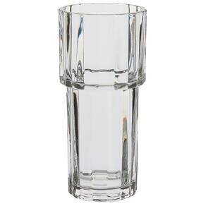 VASO DECORATIVO ENFEITE CASA REDONDO HOME&CO ECO CRYSTAL 24x10x10cm TRANSPARENTE