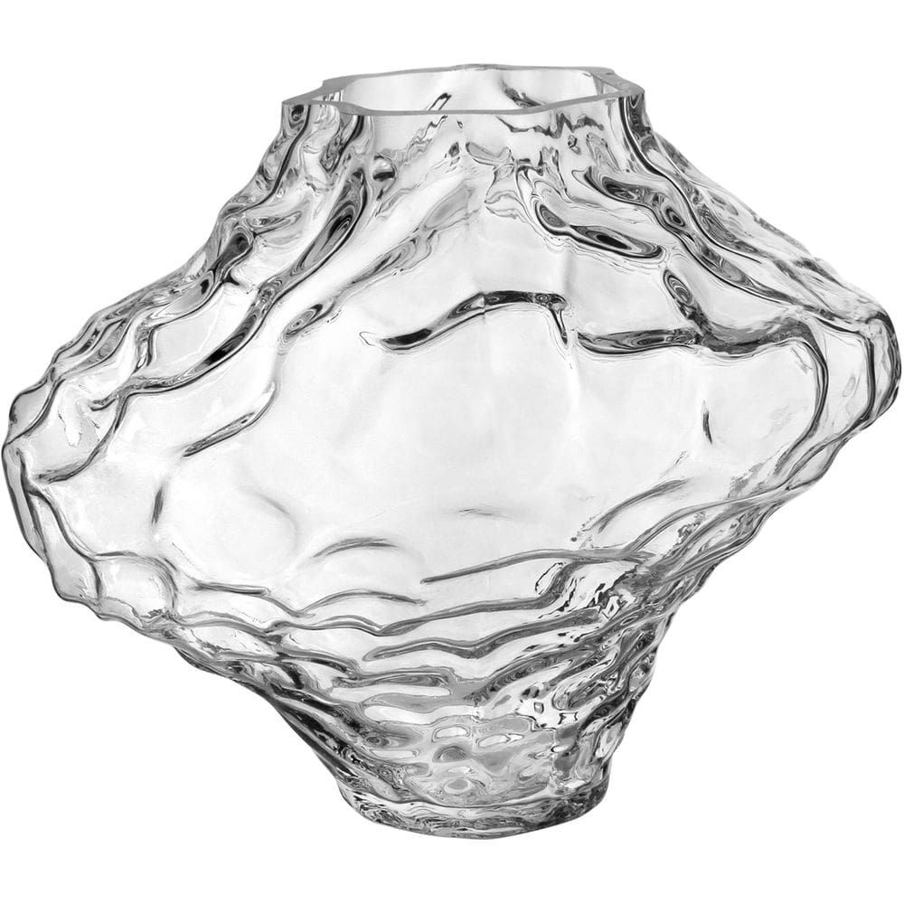 VASO DECORATIVO ENFEITE CASA PEDRA HOME&CO VIDRO 30x35x35cm TRANSPARENTE