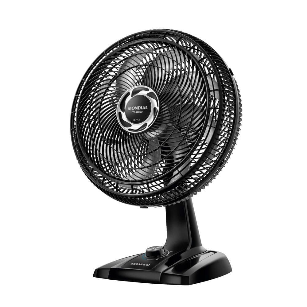 Ventilador De Mesa 40cm Turbo Mondial Preto/Prata 220V