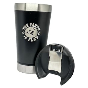 Copo Terra Plana The Earth Is Flat 500Ml Isolamento Térmico