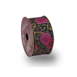 Fita De Gorgurão Estampada 38mm Progresso Nº9 Animal Print F