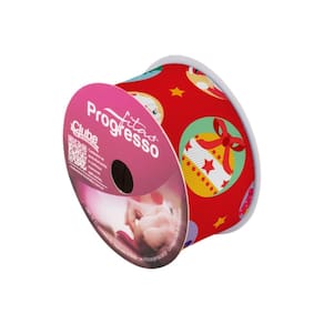 Fita De Gorgurão Estampada 38mm Progresso Nº9 Elementos Natalinos