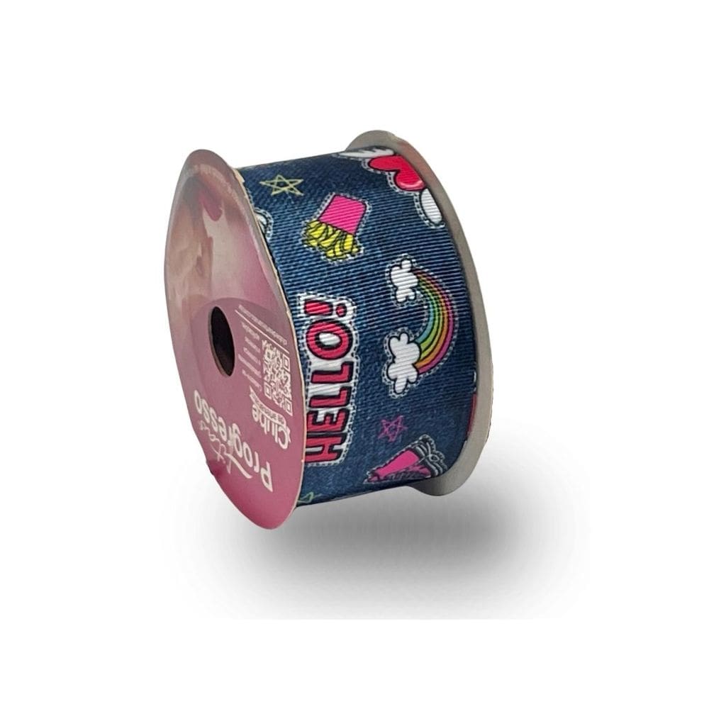 Fita De Gorgurão Estampada 38mm Progresso Nº9 Brincadeira