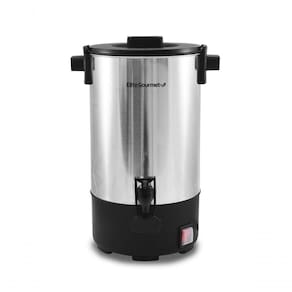 Elite Gourmet Cafeteira Elétrica De Aço Inoxidável 30 Xícaras Prata