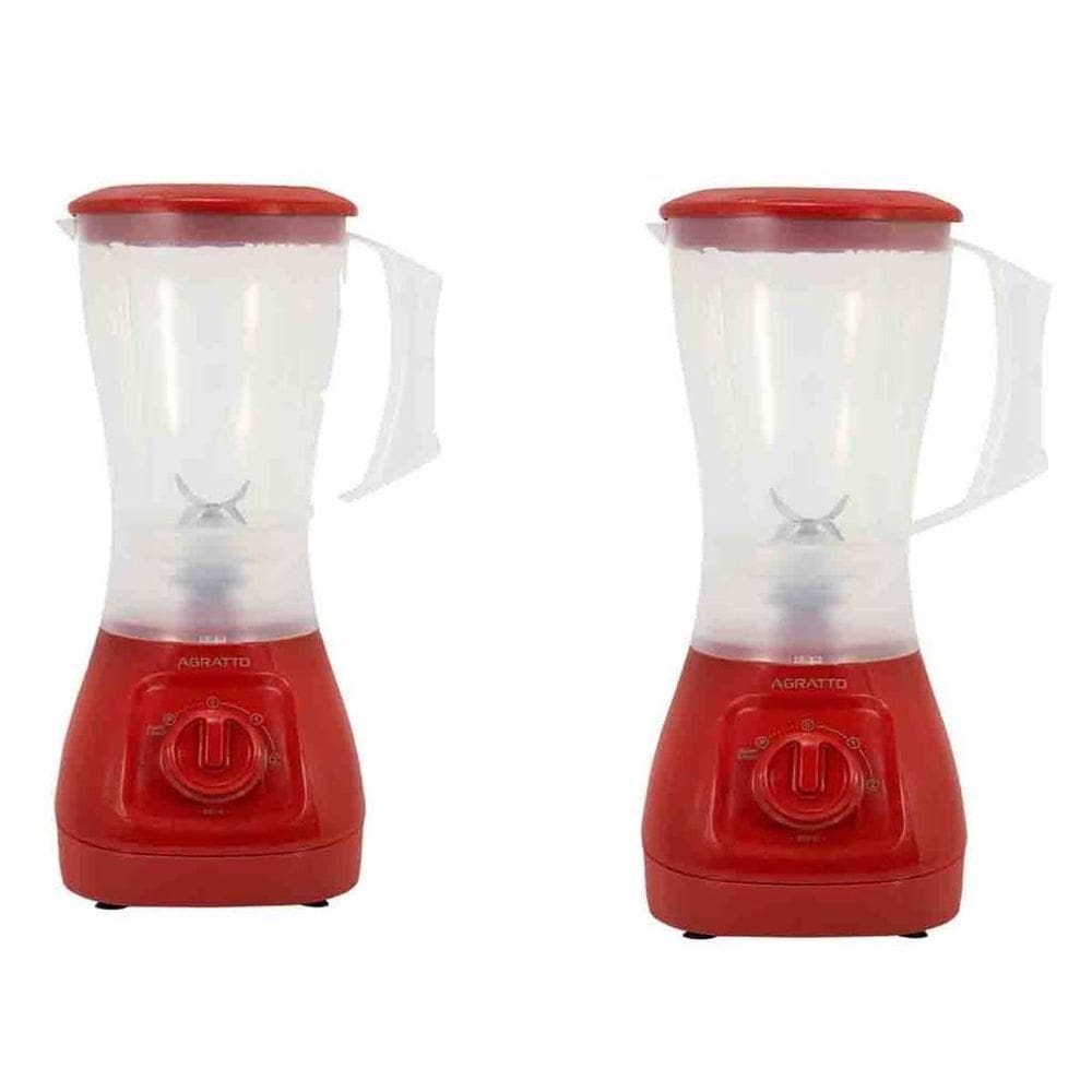Kit 2 Liquidificador Agrato Forza 850W Jarra 1,5 Litros 127V Vermelho