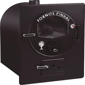 Forno A Lenha De Embutir Lux Preto Médio Da Fornos Pinhal