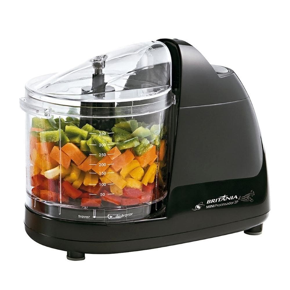 Mini Processador 2p 160w Britânia Com Jarra 0,36l 220v