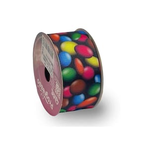 Fita De Gorgurão Estampada 38mm Progresso Nº9 Bala Chocolate