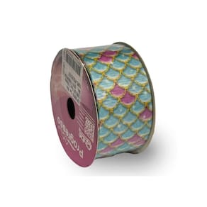 Fita De Gorgurão Estampada 38mm Progresso Nº9 | Escama Verde