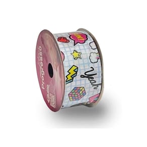 Fita De Gorgurão Estampada 38mm Progresso Nº9 | Diversão