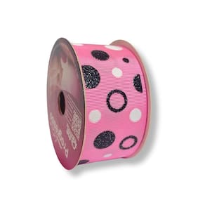 Fita Decore Glitter Círculos Rosa EGP009SG-021 38mm | 10 Metros