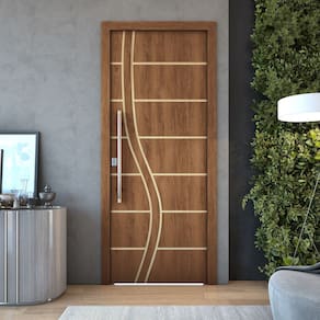 Kit 2 Portas De Madeira Frisada U.V  210cm x 70cm - R70SS