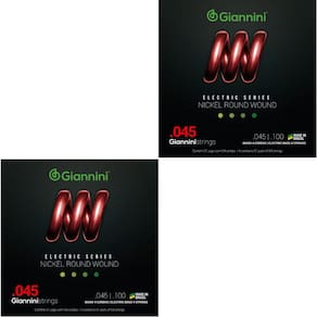 Kit 2 Encordoamento Baixo Giannini Electric GEEBRS Nickel 4c 0.045"