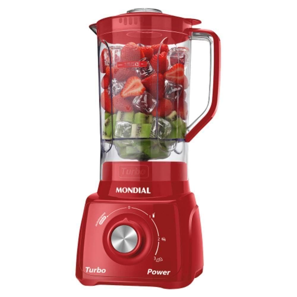 Liq Mondial L99 Turbo Filtro 3v. 500w - 1528-05 Vermelho 110 Volts