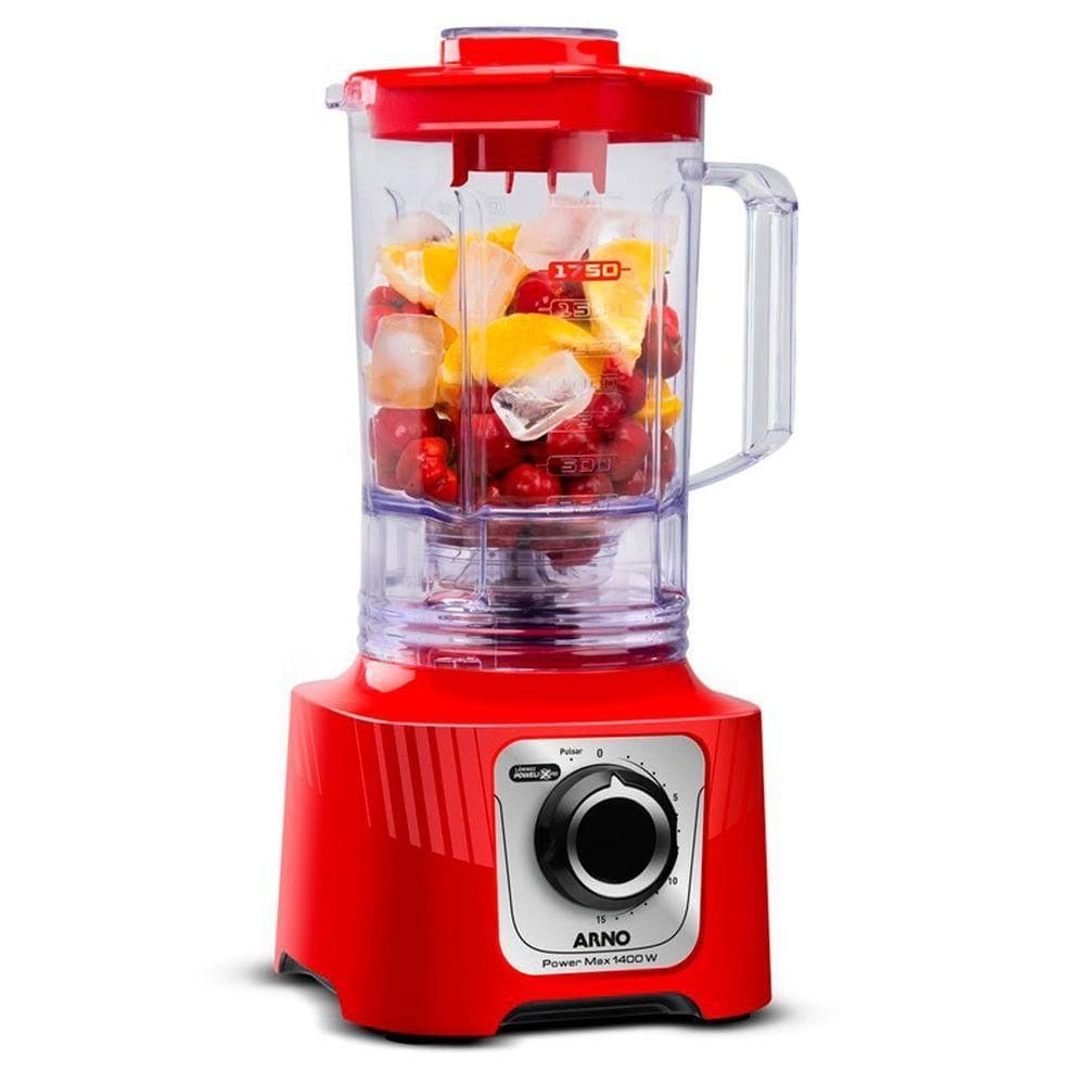 Liquidificador Arno Power Max LN63 1400W Jarra 3,1l Vermelho 220v