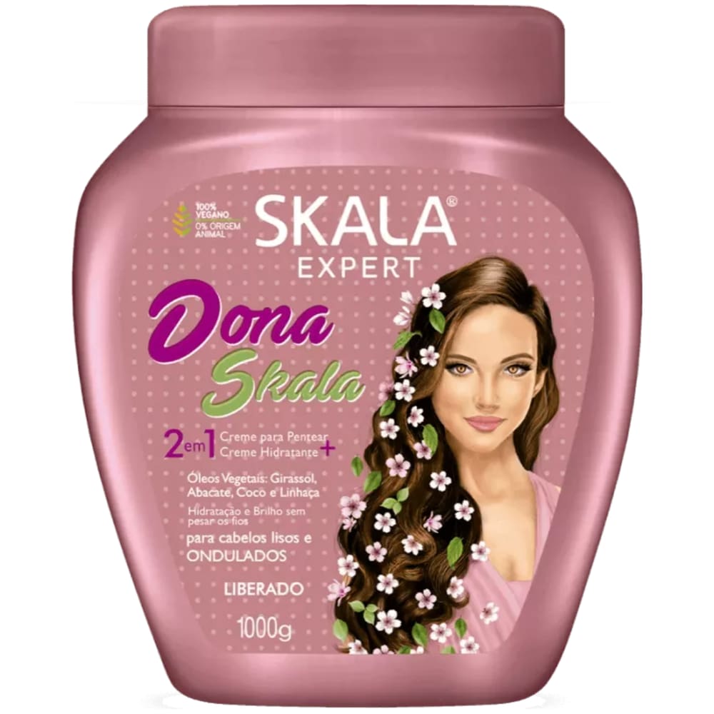 Creme Skala 2 em 1 Dona Skala Tratamento e Pentear 1000g